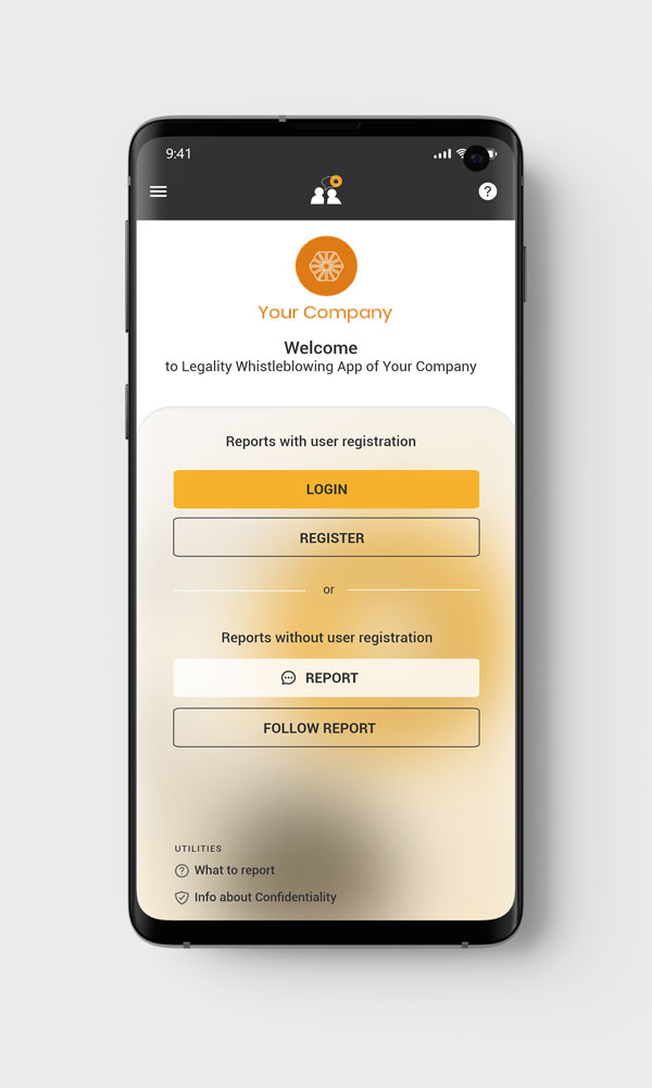 Whistleblowing App to comply with European whistleblower protection laws