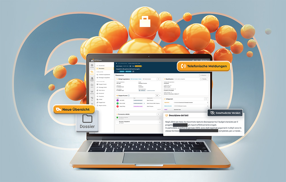 Legality Whistleblowing 6.0 mockup